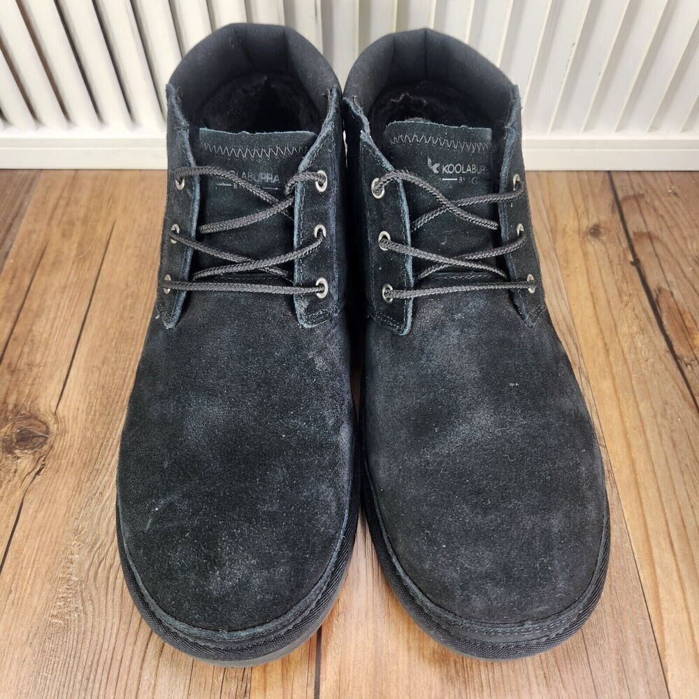 Womens 11 KOOLABURRA by UGG Advay Black Suede Booties City Ankle Boots 1121497 - Picture 8 of 10
